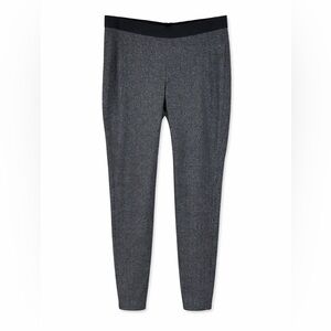 Eileen Fisher Charcoal Herringbone Knit Leggings